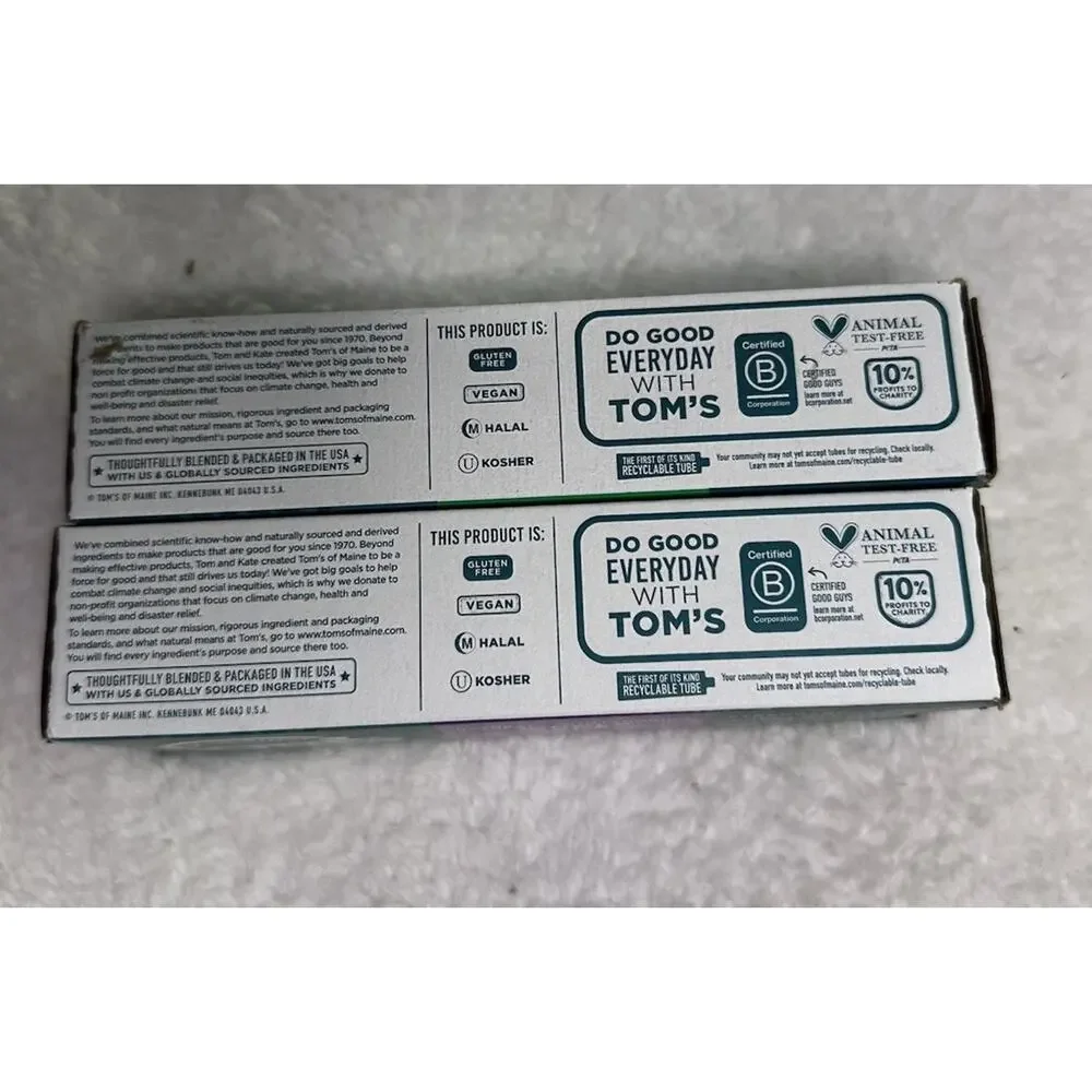 Tom's of Maine Whole Care Wicked Fresh Natural Toothpaste 4oz Lot of 2 New